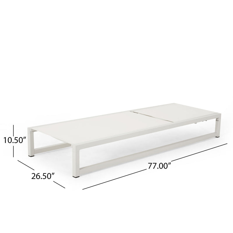Venice - Chaise Lounge - White