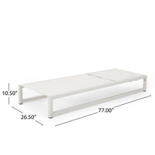 Load image into Gallery viewer, Venice - Classic Chaise Lounge With Adjustable Aluminum Frame
