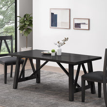 Load image into Gallery viewer, Farmhouse Style Dining Table With Wood Like Top
