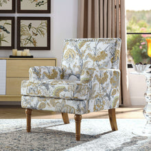 Load image into Gallery viewer, Floral Accent Armchair With Nailhead Trim
