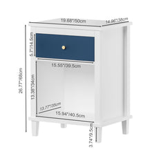 Load image into Gallery viewer, Nightstand With 1 Drawer 1 Shelf
