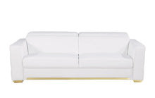 Load image into Gallery viewer, Top Grain Leather Reclining Sofa Storage - White
