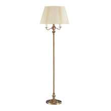 Load image into Gallery viewer, 60" Four Light Traditional Shaped Floor Lamp With Beige Square Shade - Bronze
