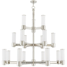 Load image into Gallery viewer, 44" Multi Light Dimmable Chandelier With Shades - Nickel

