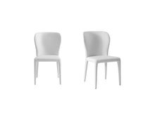 Load image into Gallery viewer, Faux Leather Dining Side Chairs (Set of 2) - White
