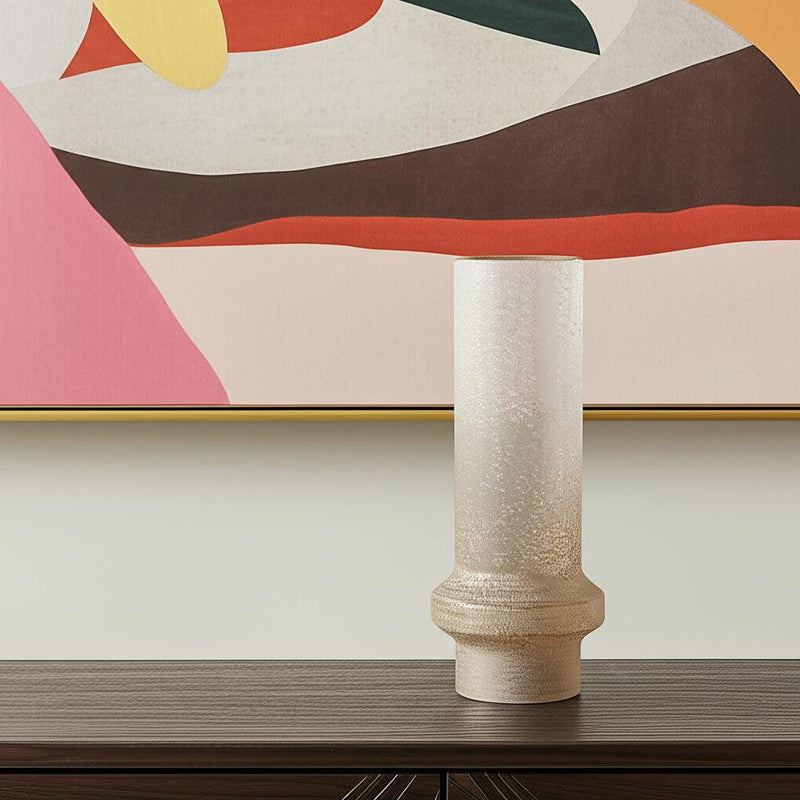 Cylinder Table Vase (608327) - Off White / Off White