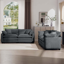 Load image into Gallery viewer, Elegant Oversized Sectional Sofa Set With Deep Seats And Flexible Layout
