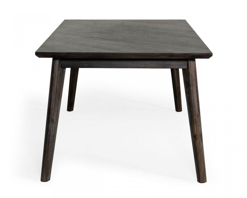 83" Solid Wood Dining Table - Dark Brown