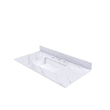 Load image into Gallery viewer, Bianco Carrara Venato Elegant Marble Vanity Top, Bathroom Vanity With Undermount Sink, Sintered Stone
