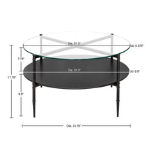 Load image into Gallery viewer, Caroline - Round Coffee Table - Black

