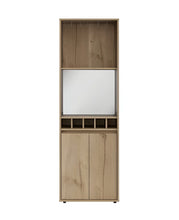 Load image into Gallery viewer, Wood Bar Cabinet With Two Doors - Oak
