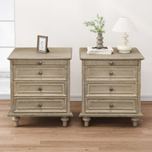 Load image into Gallery viewer, Farmhouse Nightstand With 4 Drawers
