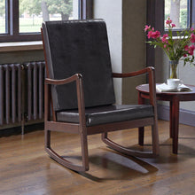 Load image into Gallery viewer, Raina - Synthenic Leather Rocking Chair - Espresso
