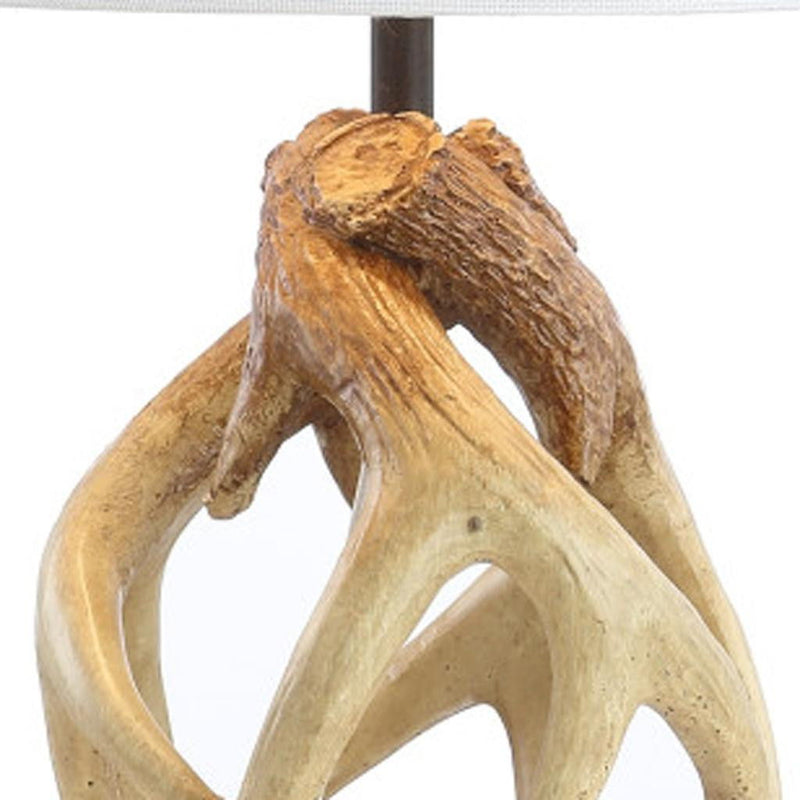 19" Novelty Table Lamp LED With Globe Shade - Natural