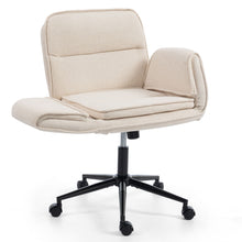 Load image into Gallery viewer, Criss Cross Swivel Desk Chair With Adjustable Armrests &amp; Wheels For Home Office
