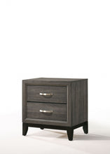 Load image into Gallery viewer, 25" Two Drawers Nightstand - Gray
