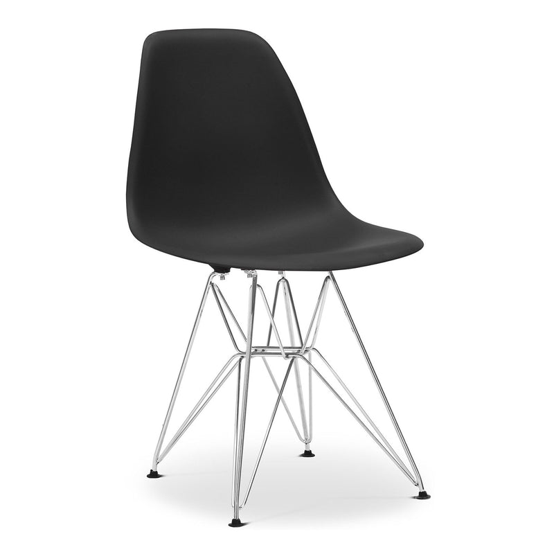 Steel Dining Side Chair - Black