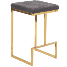 Load image into Gallery viewer, Joel - Mid Century Modern Luxury Upholstered Stool

