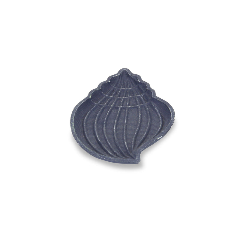 6" Conch Shell Cast Iron Vanity Tray - Blue