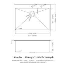 Load image into Gallery viewer, Topmount Kitchen Sink 16 Gauge, Single Bowl
