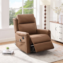 Load image into Gallery viewer, Manual Recliner Swivel Rocking Chair With 8 Point Massage And Heating
