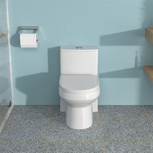 Load image into Gallery viewer, 1 Piece Toilet For Bathroom, Dual Flush 1.1 / 1.6 Gpf, Soft Closing Seat - White
