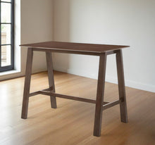 Load image into Gallery viewer, 47" Rectangular Counter Height Wood Dining Table - Brown
