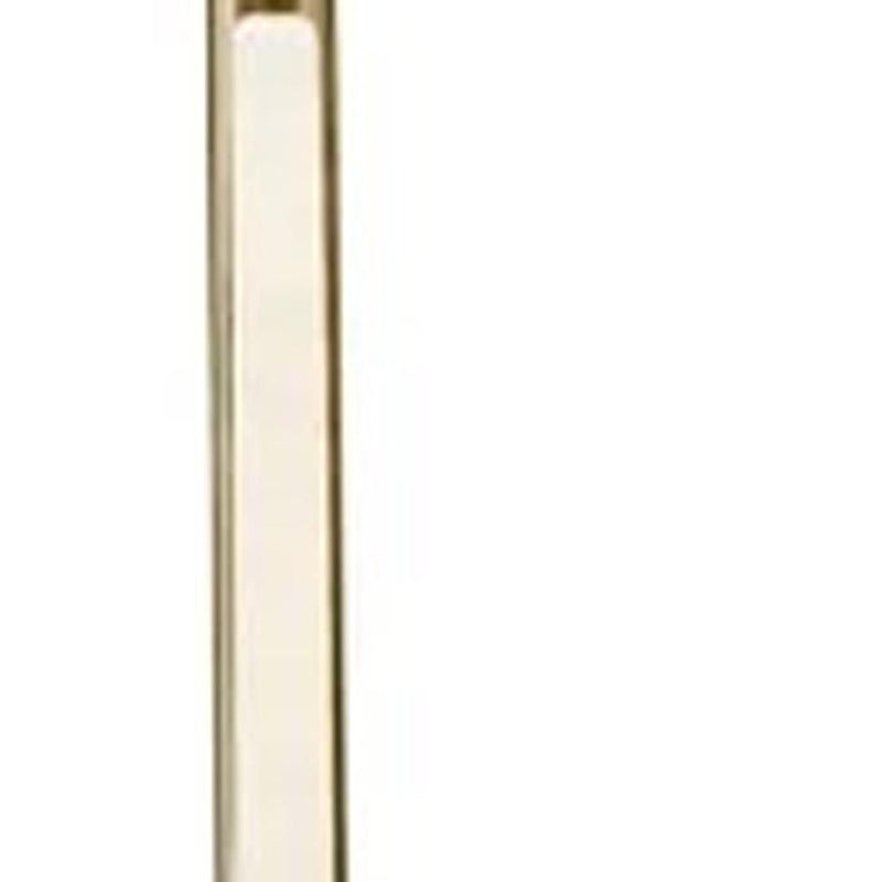 Minimalist Ambient Glow Led Floor Lamp With Dimmer - Antique Brass / Black Marble