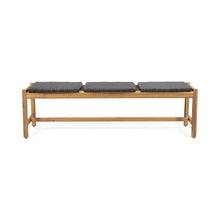 Load image into Gallery viewer, Cambria - Rustic 3 Seater Bench - Teak
