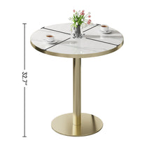 Load image into Gallery viewer, Round Bistro Table - Gold / White
