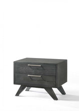 Load image into Gallery viewer, Modern Nightstand With Two Drawers - Gray Wash
