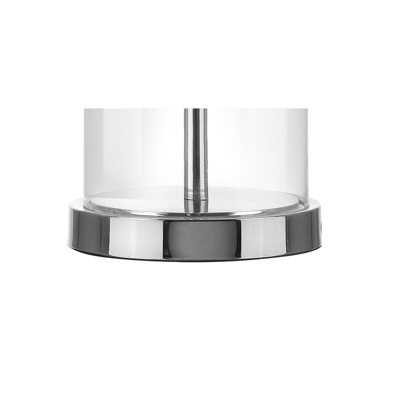 Bedside Lamp With Drum Shade - Clear