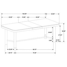 Load image into Gallery viewer, Benson - Extension Leaf Dining Table With Trestle Base - Sand
