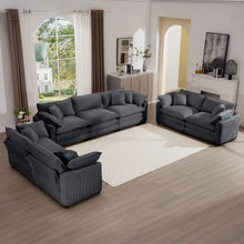 Load image into Gallery viewer, Elegant Oversized Sectional Sofa Set With Deep Seats And Flexible Layout
