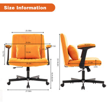 Load image into Gallery viewer, Criss Cross Armrest Office Chair With Wheels
