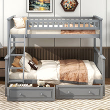 Load image into Gallery viewer, Bunk Bed With Drawers, Convertible Storage Bed
