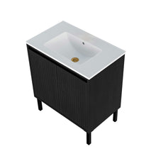 Load image into Gallery viewer, Bathroom Vanity With Ceramic Sink, Floor-Standing Design, Soft-Closing Drawers

