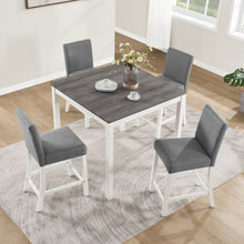 Load image into Gallery viewer, 5 Piece Counter Height Table Set With 4 Chairs
