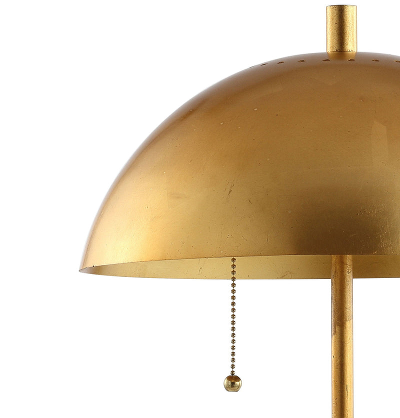 Round Table Lamp LED With Globe Shade - Gold