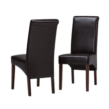 Load image into Gallery viewer, Dining Parsons Chairs Wood (Set of 2) - Brown
