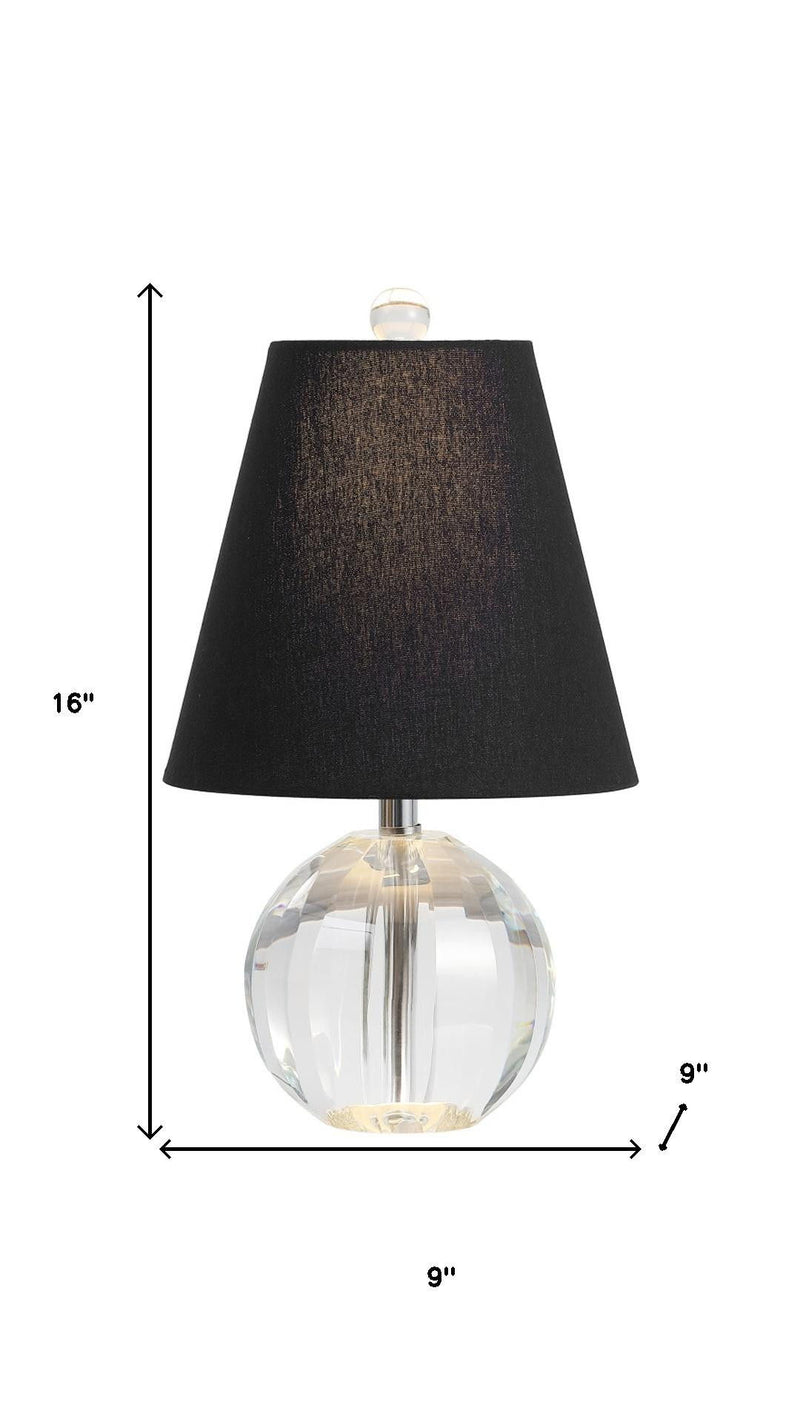 16" Novelty Table Lamp LED With Empire Shade - Clear