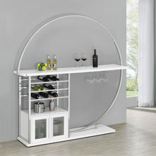 Load image into Gallery viewer, Casey - 2 Door Home Bar Storage Bar With Customizable Lighting - White
