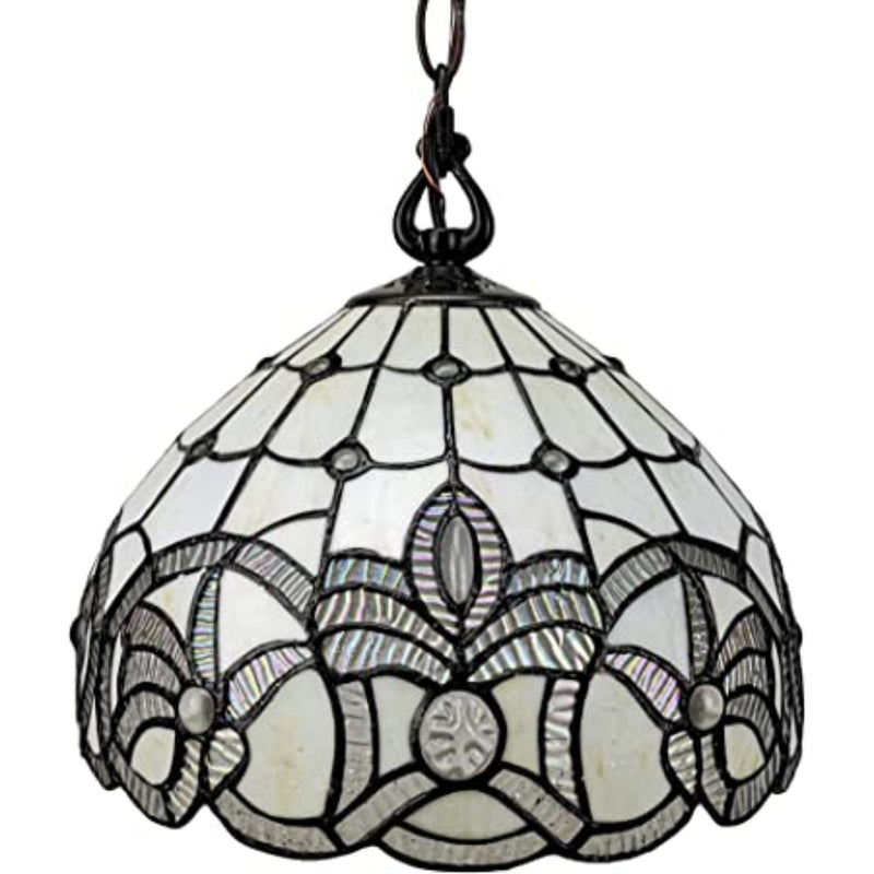 Unique Statement Glass Dimmable Chandelier With Shades - Black / White