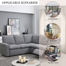 Load image into Gallery viewer, Power Recline Sectional - Gray

