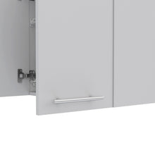 Load image into Gallery viewer, Wall Cabinet Four Doors, With Two Internal Shelves And Internal Plate And Glass Organizer - White
