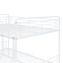 Load image into Gallery viewer, Full XL Over Queen Metal Bunk Bed with 2 Drawers, White
