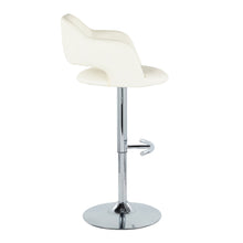 Load image into Gallery viewer, Margarite - Contemporary Ajustable Barstool With Swivel With Rounded T Footrest (Set of 2)
