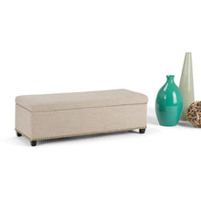 Load image into Gallery viewer, Kingsley - Upholstered Large Storage Ottoman
