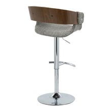 Load image into Gallery viewer, Elisa - Mid Century Modern Adjustable Barstool With Swivel With Rounded T Footrest (Set of 2)
