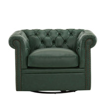 Load image into Gallery viewer, Chesterfield Style Swivel Club Chair With Button Tufted
